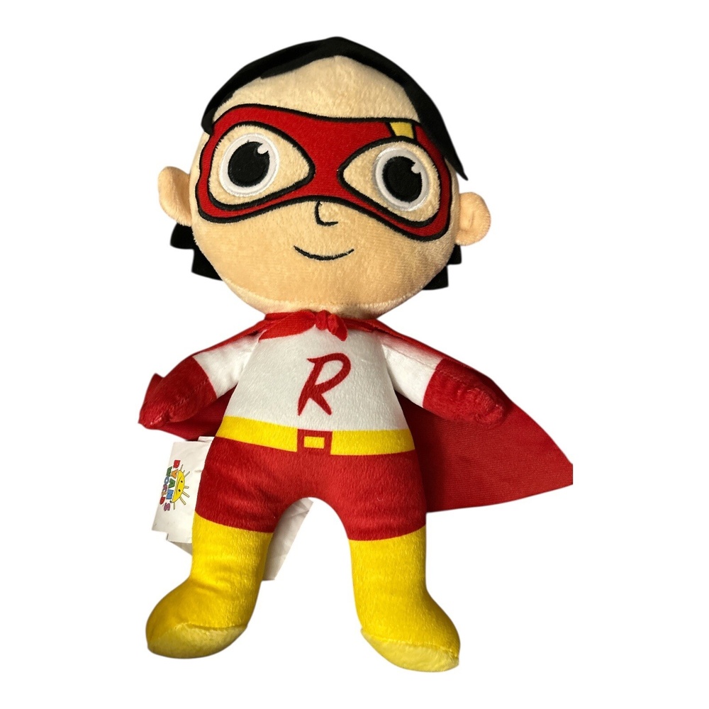 Ryan's World Red Titan Pillow Buddy Stuffed Animal Super Hero Plush 15”
